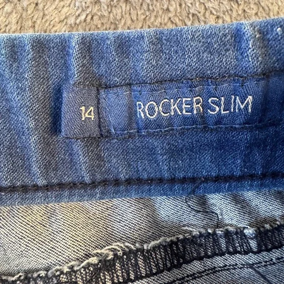 Seven7 Rocker Slim Flare Jeans 14 Dark Wash High Rise Pull On Stretch Denim - Picture 4 of 6